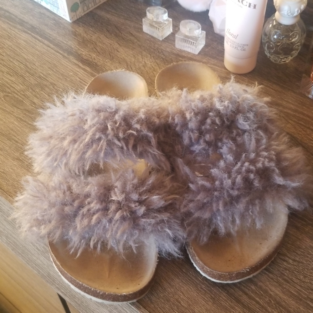 Furry clogs!